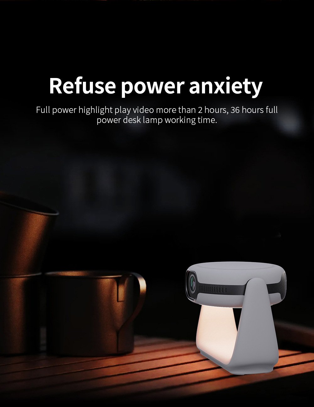 Built-in Li-ion battery,continuous operation for 2.5 hrs4