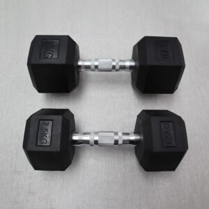 Pair of 10kg Hex Dumbbell